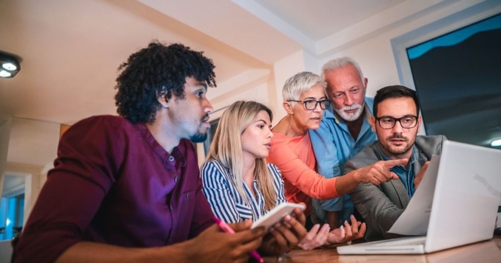 A family meeting discussing caregiving costs with a financial advisor can be extremely beneficial!
